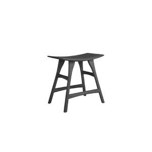 Oak Osso Black Stool