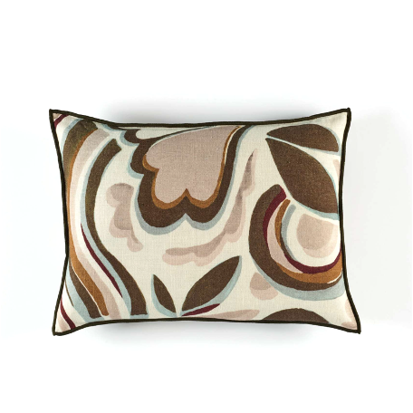 Pop Flower Kaki Cushion