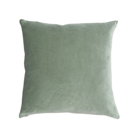 Velvet Linen Pewter Square Cushion