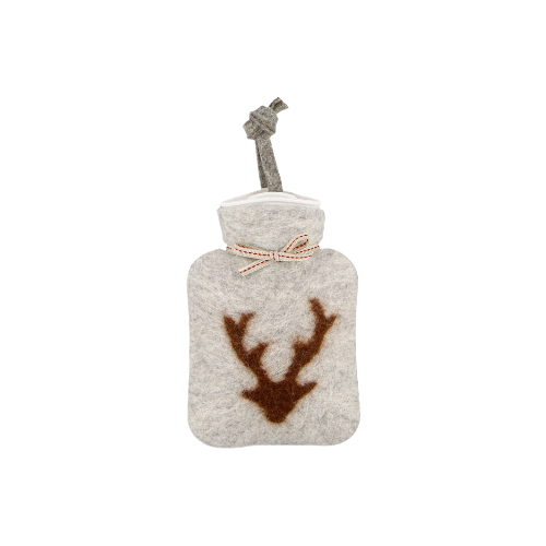 Mini Hot Water Bottle | Grey Deer