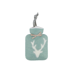 Mini Hot Water Bottle | Teal Deer
