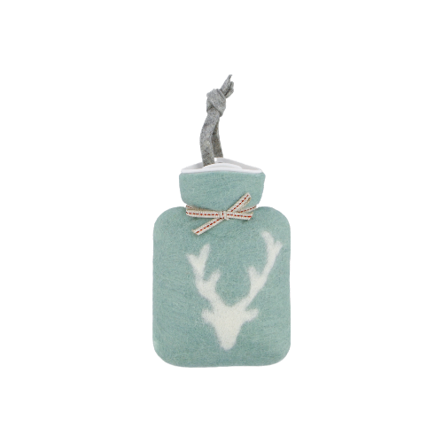 Mini Hot Water Bottle | Teal Deer