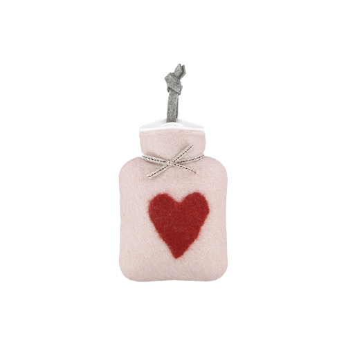 Mini Hot Water Bottle | Bright Pink Heart