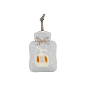 Mini Hot Water Bottle | Blue Ski