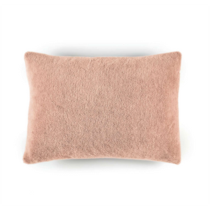 Wool Plush Rose Poudre Cushion