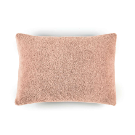Wool Plush Rose Poudre Cushion